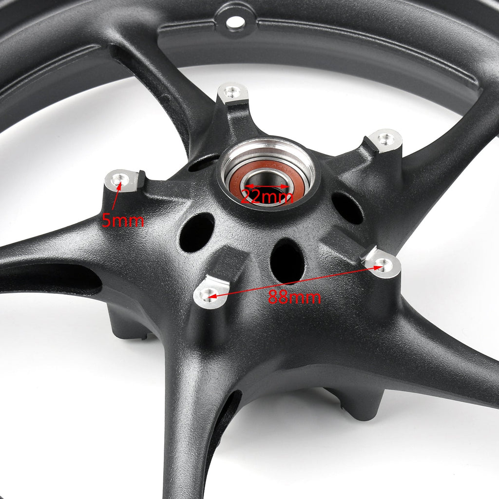 Front Wheel Rim 17x3.5 Motorcycle For Yamaha YZF R1 R6 2006-2012 FZ1 2006-2009