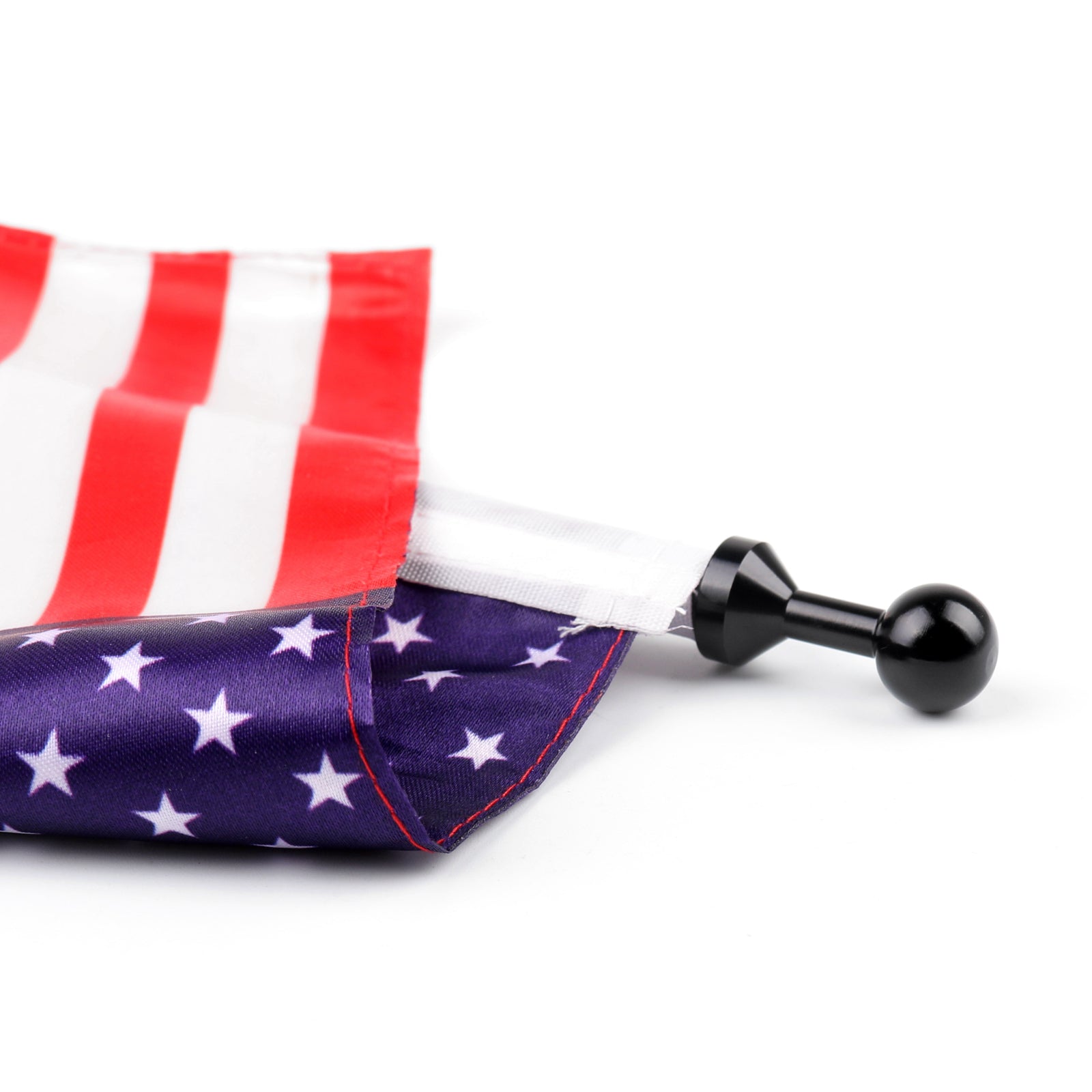 Custom Motorcycle Rear Side Mount Flag Pole with USA Flag For Harley