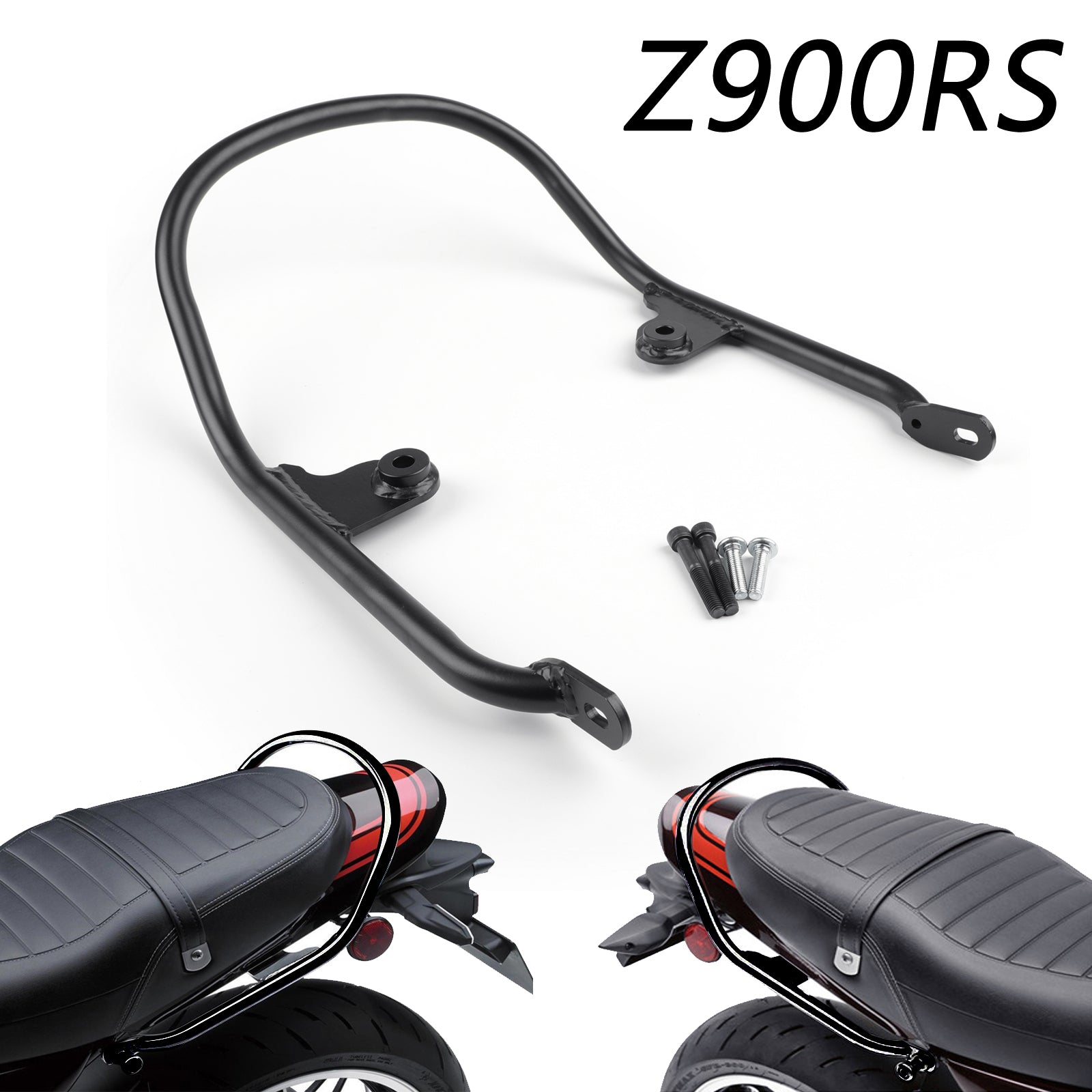 Large Passenger Rear Seat Hand Handle Grab Bar Rail Fit for Kawasaki Z900RS / Cafe 2018-2025