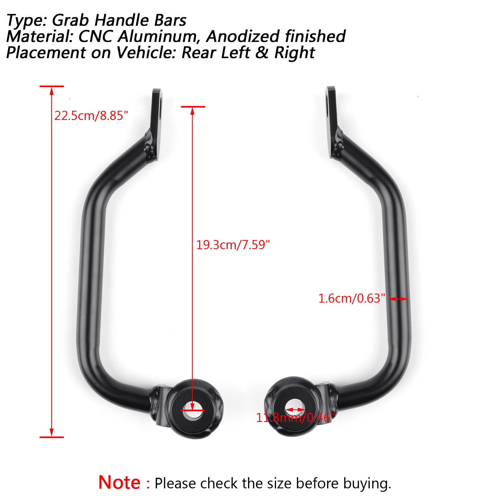 Passenger Rear Seat Handle Grab Bar Hand Rail For Kawasaki Z900RS 2017-18