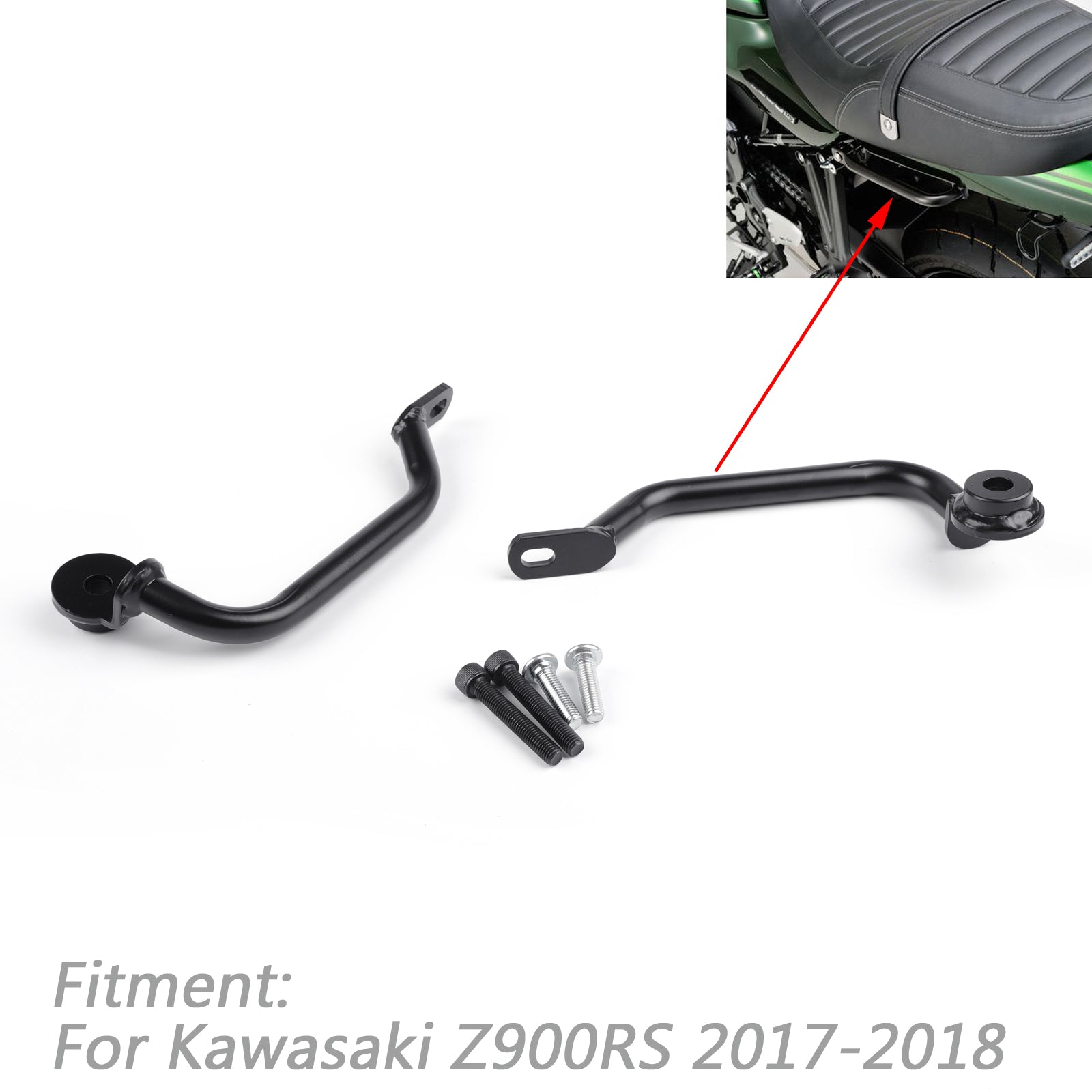 Passenger Rear Seat Handle Grab Bar Hand Rail For Kawasaki Z900RS 2017-18