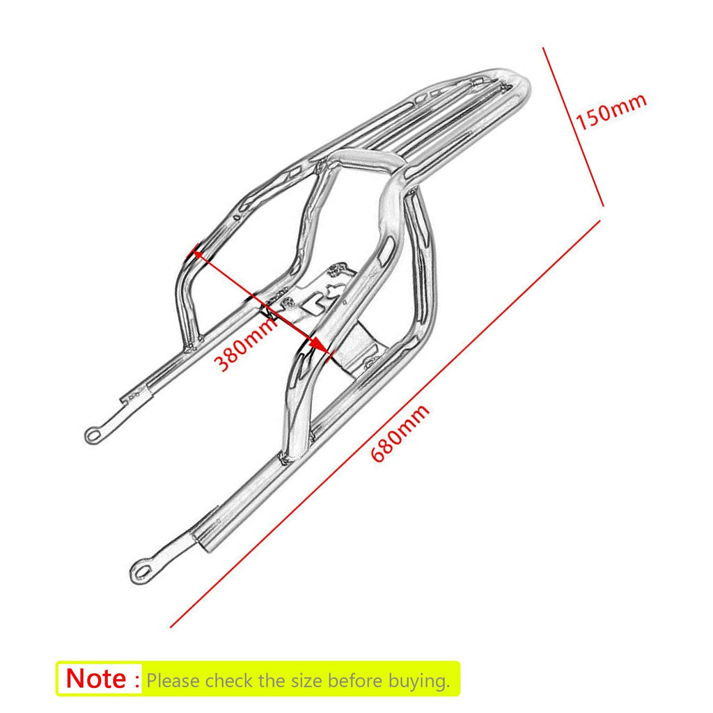 Rear Luggage Rack Carrier Mount Fender Support For Kawasaki Z900RS Cafe ABS 2018