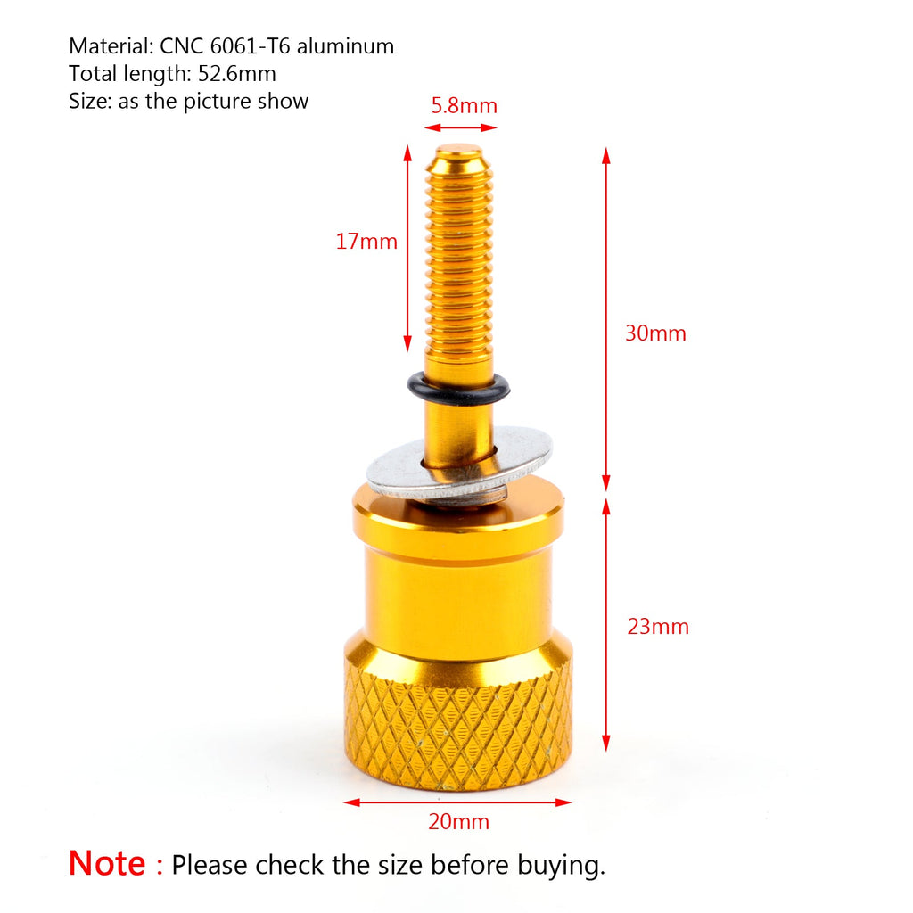 CNC Aluminum Knurled Seat Bolt Screw Fit Fit for BMW R9T R nineT, Pure, Racer, Scrambler, Urban 2014-2020