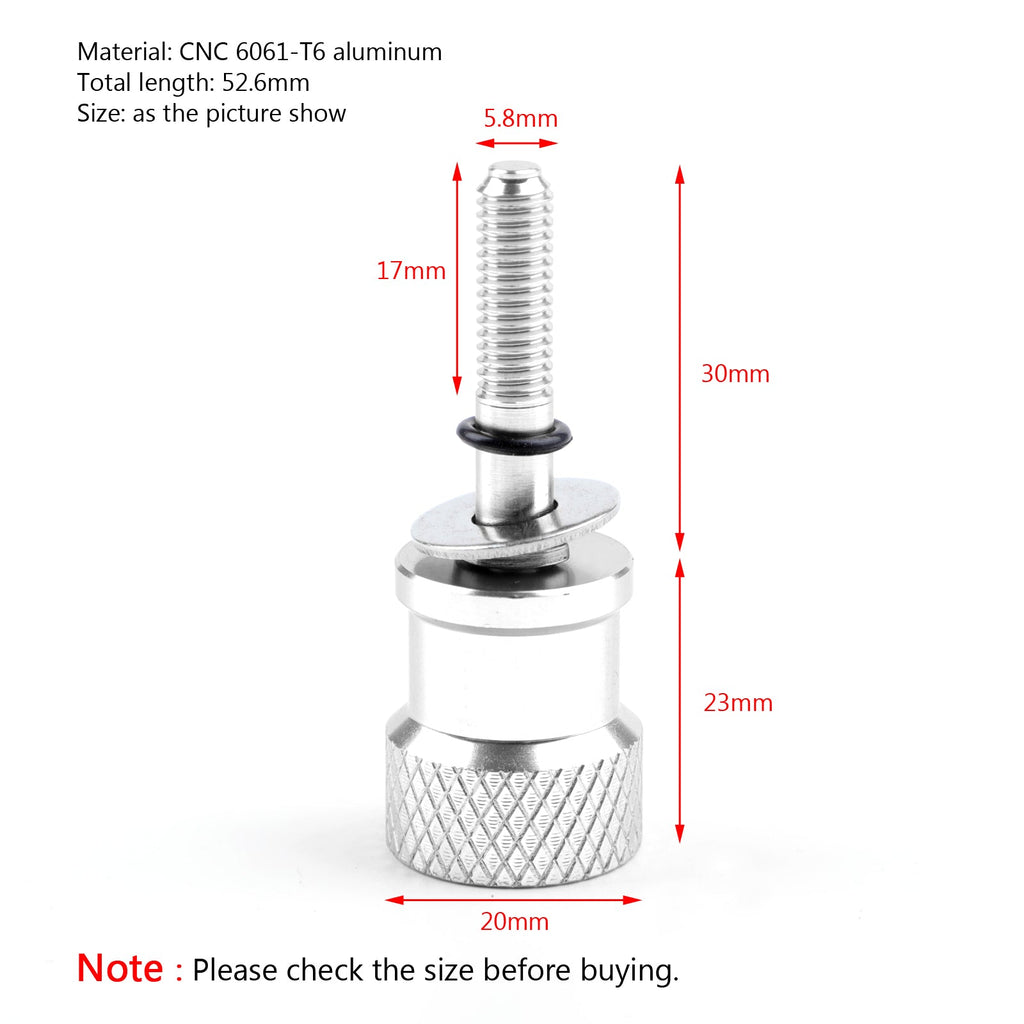 CNC Aluminum Knurled Seat Bolt Screw Fit Fit for BMW R9T R nineT, Pure, Racer, Scrambler, Urban 2014-2020
