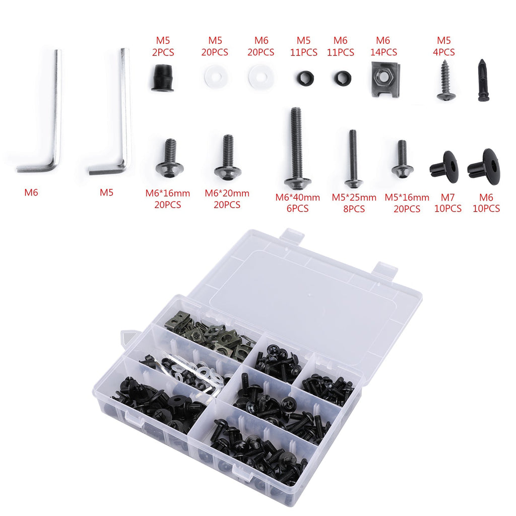 Complete Fairing Bolts Screws Bodywork Kit For Yamaha YZF R6 R1 R3 R25 FZ07 FZ09