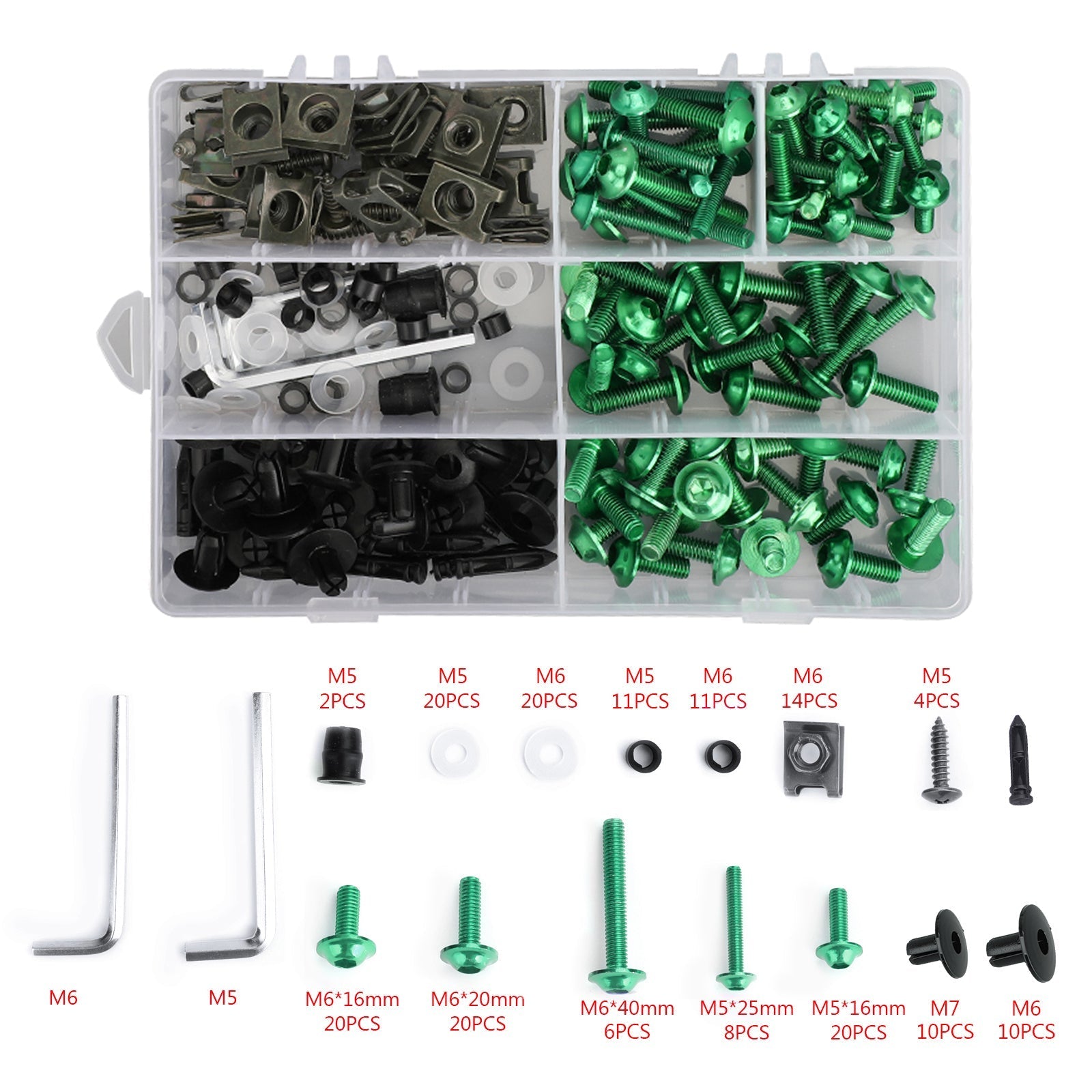Complete Fairing Bolts Screws Bodywork Kit For Yamaha YZF R6 R1 R3 R25 FZ07 FZ09