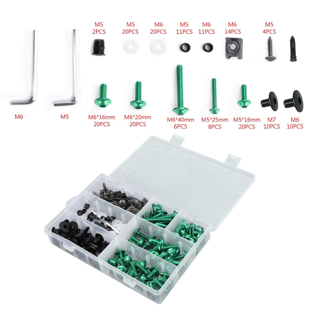 Complete Fairing Bolts Screws Bodywork Kit For Yamaha YZF R6 R1 R3 R25 FZ07 FZ09