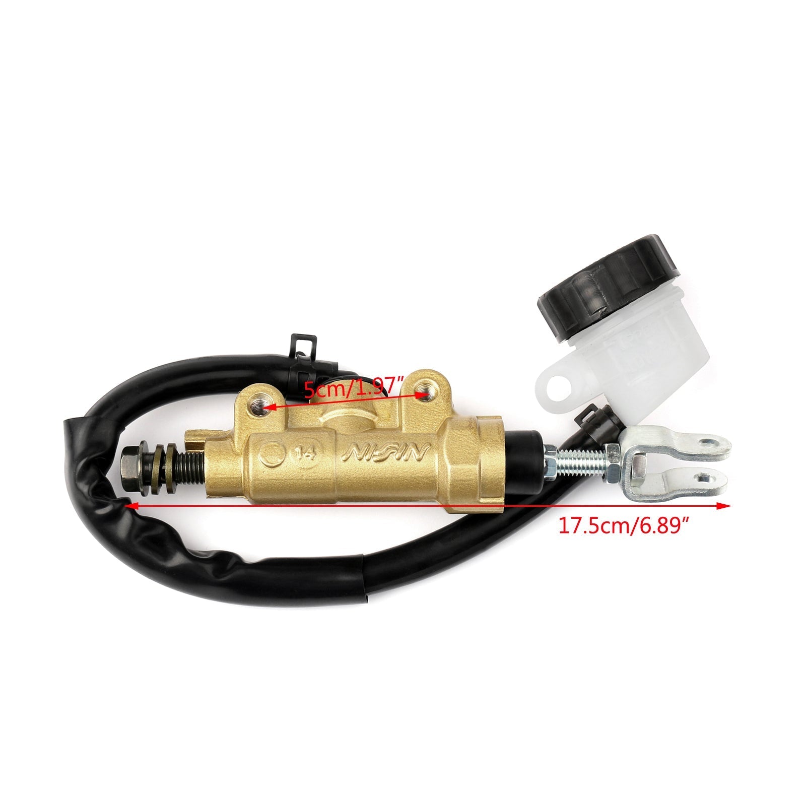 Rear Brake Master Cylinder Fluid Reservoir For Yamaha YZ125 YZ250 DT200 TTR250