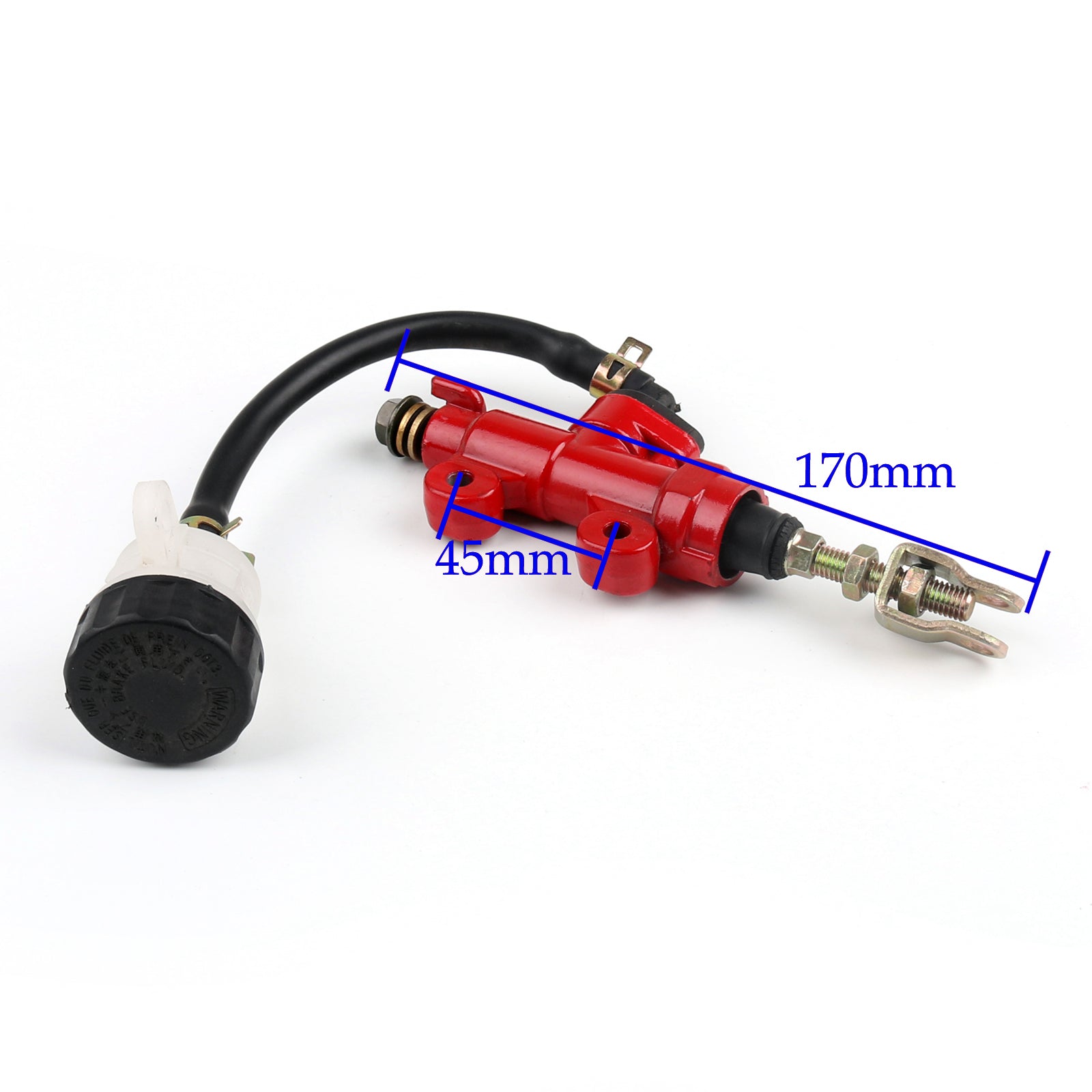Motorcycle Universal Rear Master Cylinder Hydraulic Brake Pump Fluid Reservoir