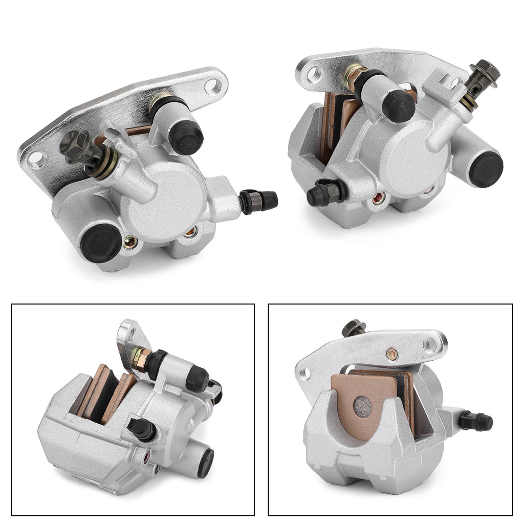 L&R Front Brake Caliper Set For Honda TRX 250 300 400 EX Yamaha YFM 250 350 400