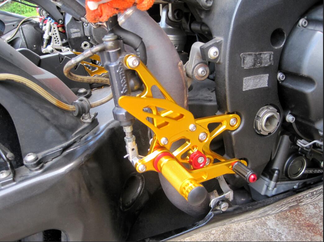 Rearset Rear set Footpegs Adjustable For Yamaha YZF 1000 R1 2007-2008