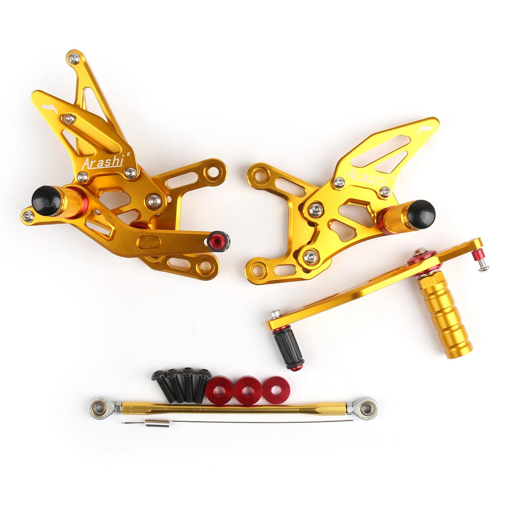 2009-2014 Yamaha YZF R1 / YZF-R1 Rearset Rear set Footpegs Adjustable