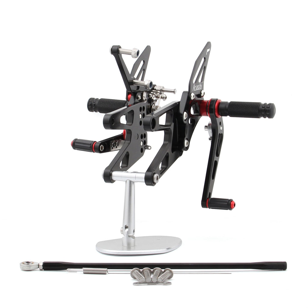 Rearset Rear set Footpegs Adjustable For Yamaha YZF 600 R6 2003-2005