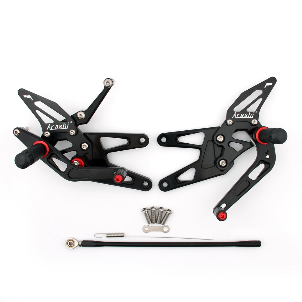 Rearset Rear set Footpegs Adjustable For Yamaha YZF 600 R6 2003-2005