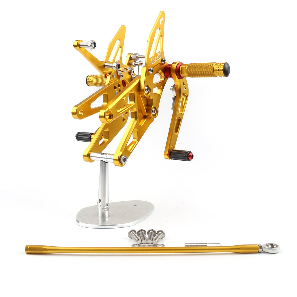 Rearset Rear set Footpegs Adjustable For Yamaha YZF 600 R6 2003-2005