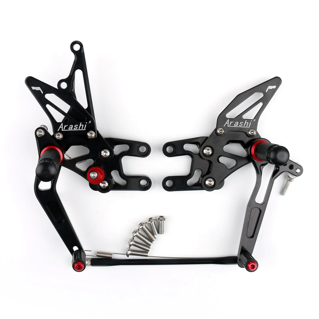Rearset Rear set Footpegs Adjustable For Kawasaki ZX10R ZX 10R 2004-2005