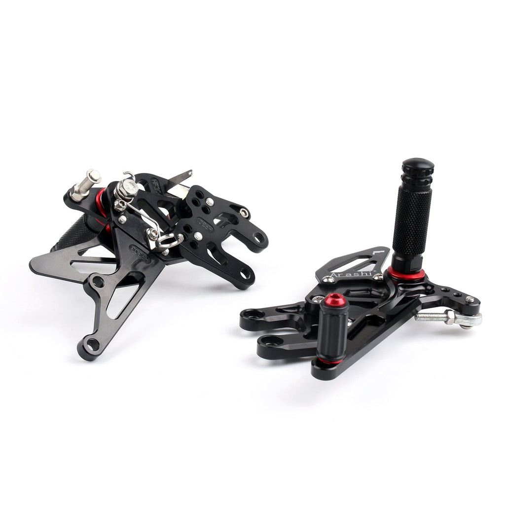 Rearset Rear set Footpegs Adjustable For Kawasaki ZX10R ZX 10R 2004-2005