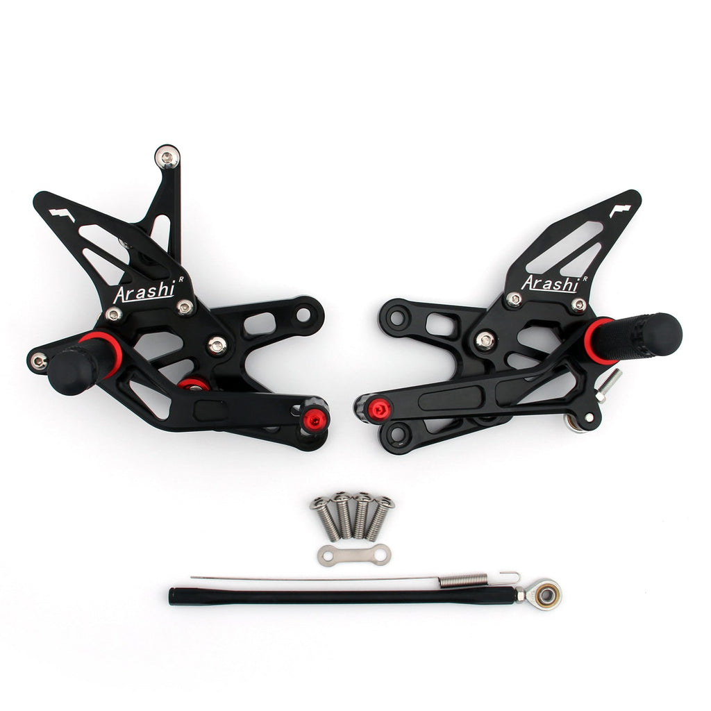 Rearset Rear set Footpegs Adjustable For Kawasaki ZX10R ZX 10R 2006-2007