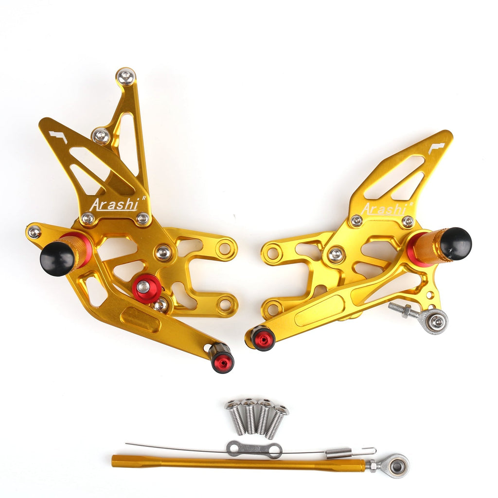 Rearset Rear set Footpegs Adjustable For Kawasaki ZX10R ZX 10R 2006-2007