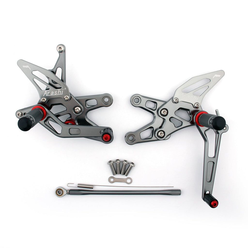 Rearset Rear set Footpegs Adjustable For Kawasaki ZX10R ZX 10R 2006-2007