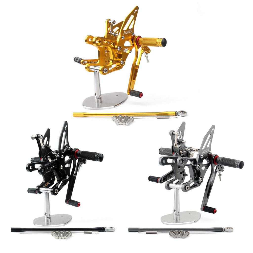 CNC Aluminum Rearsets Footpegs For Kawasaki ZX-10R NINJA /ABS ZXT00J 2011-2015