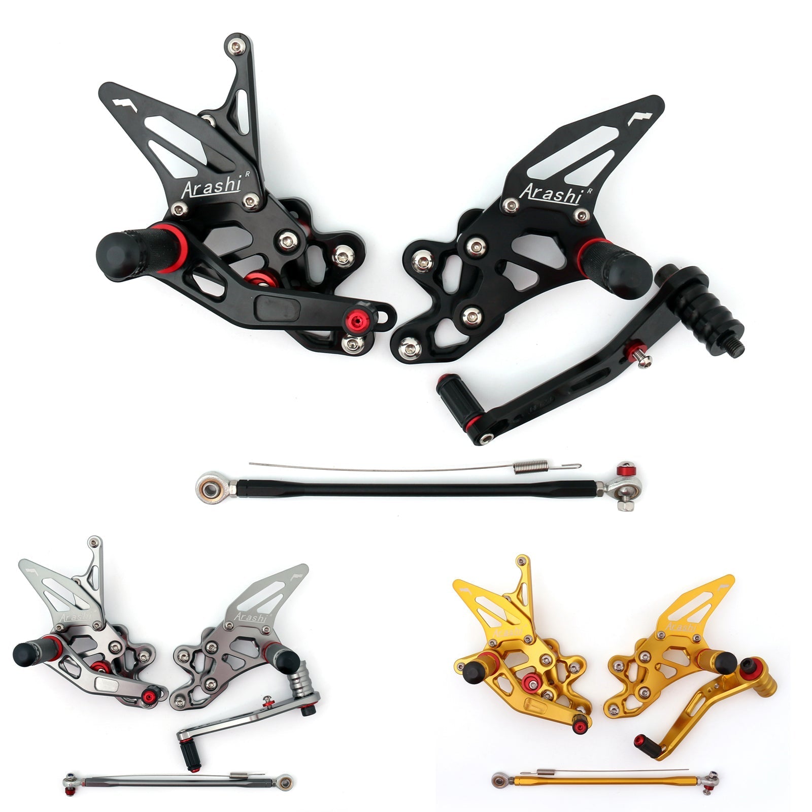 Racing Footrest Rearsets Rear Set Foot pegs For Suzuki GSXR 600/750 2011-2019
