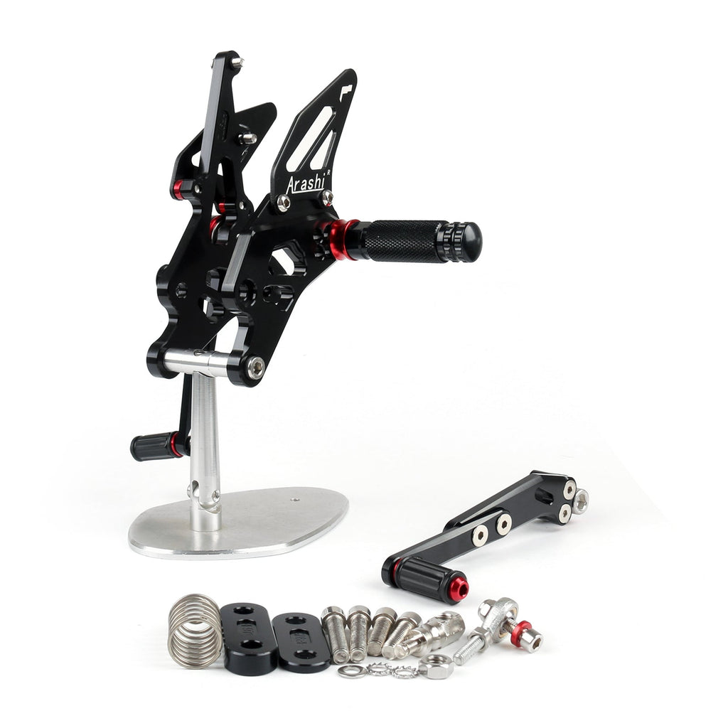 CNC Adjustable Rearset Foot Rest Peg Rear Set For Suzuki GSXR1000 2009-2016