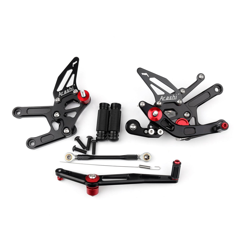 2017-2020 Yamaha YZF R6 Motorcycle Adjustable Rearset Rearsets Foot Pegs