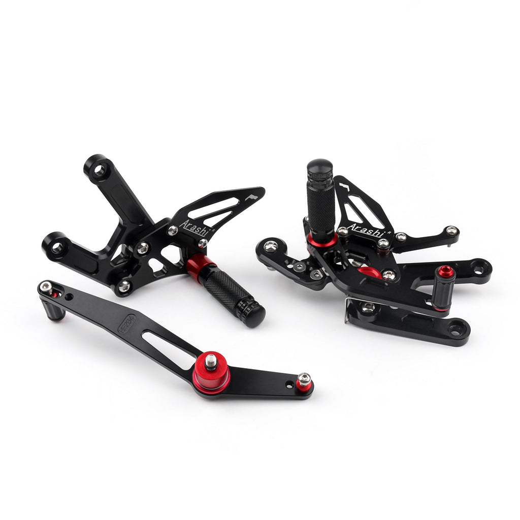 2017-2020 Yamaha YZF R6 Motorcycle Adjustable Rearset Rearsets Foot Pegs