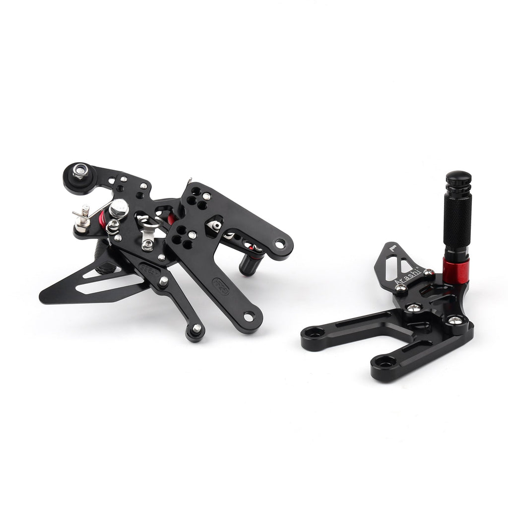 2017-2020 Yamaha YZF R6 Motorcycle Adjustable Rearset Rearsets Foot Pegs