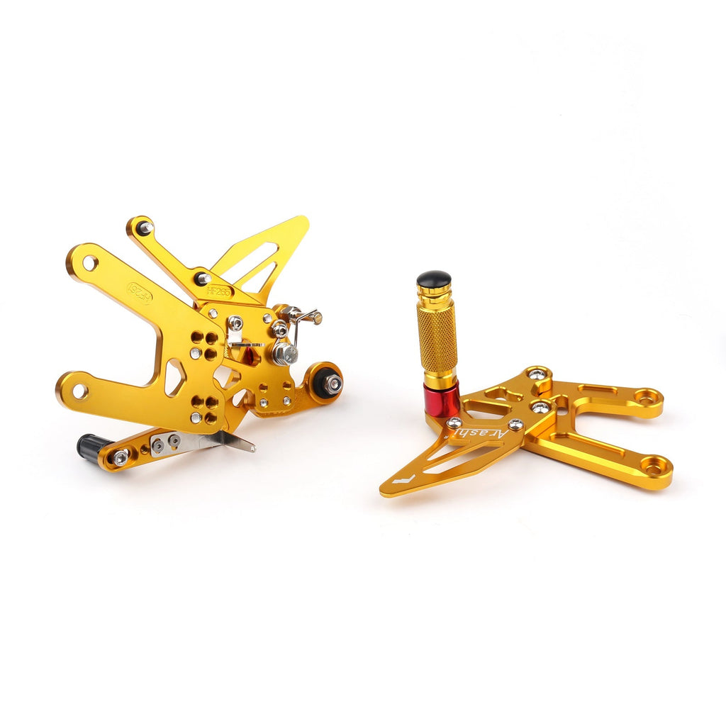 2017-2020 Yamaha YZF R6 Motorcycle Adjustable Rearset Rearsets Foot Pegs