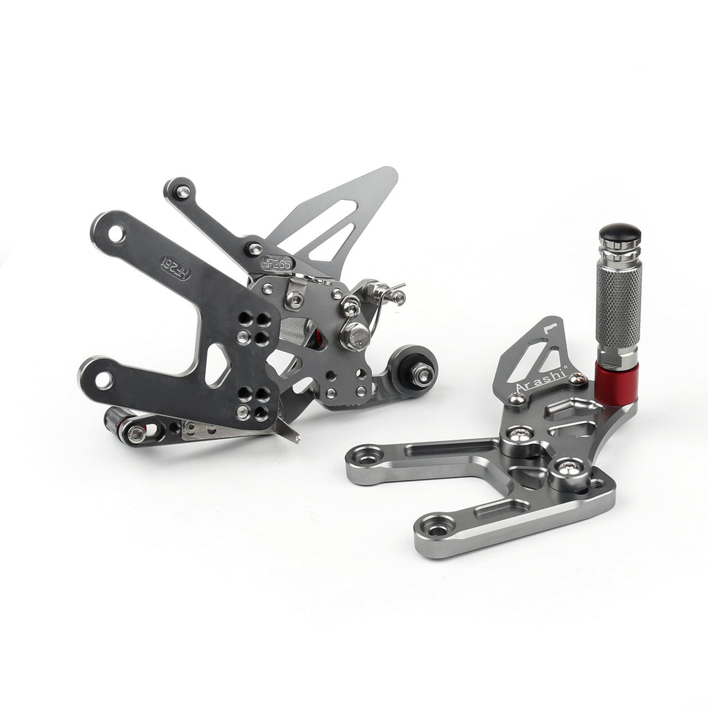 2017-2020 Yamaha YZF R6 Motorcycle Adjustable Rearset Rearsets Foot Pegs