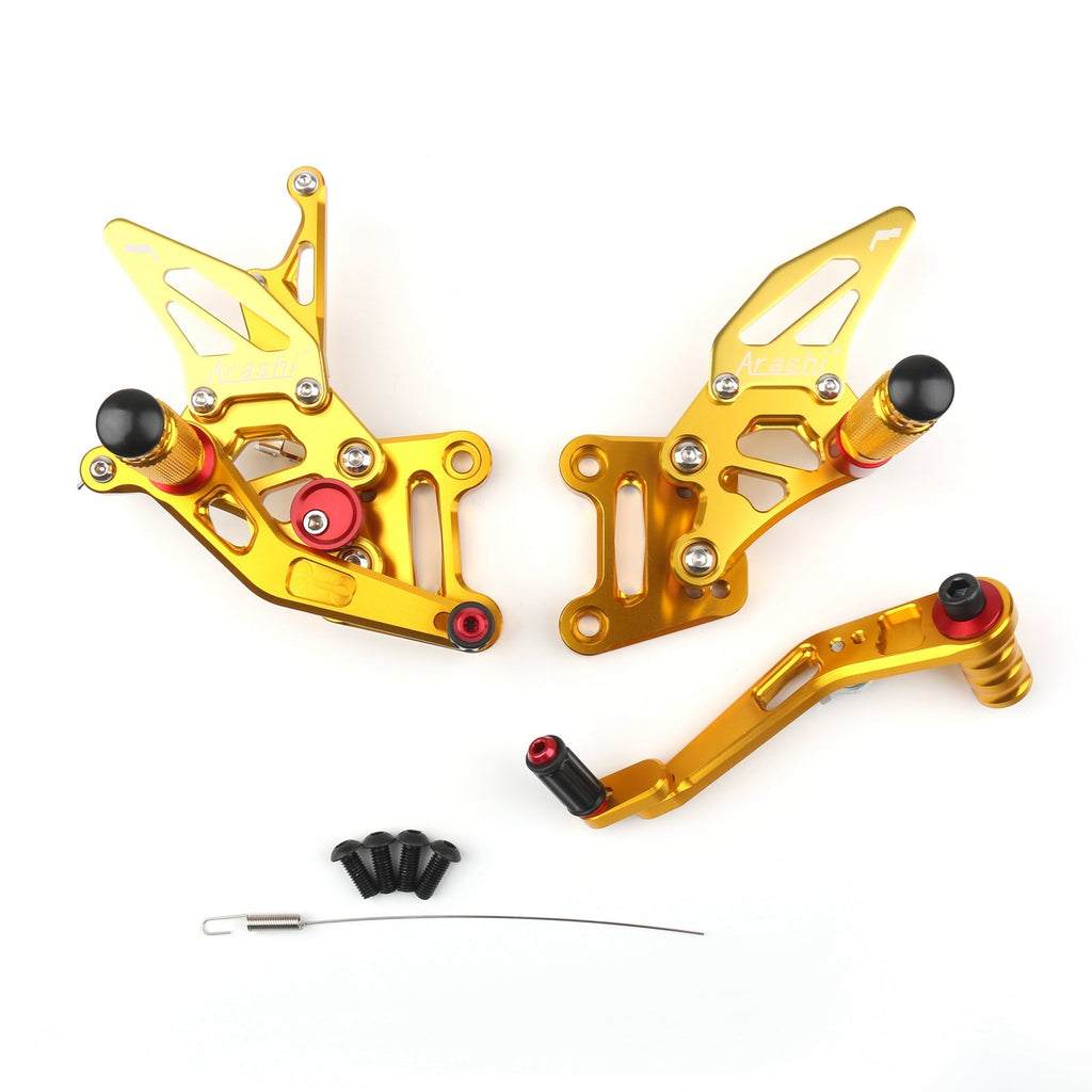 Rearsets Foot pegs Rear sets Footrest For Suzuki GSXR1000 GSXR 1000 17-23