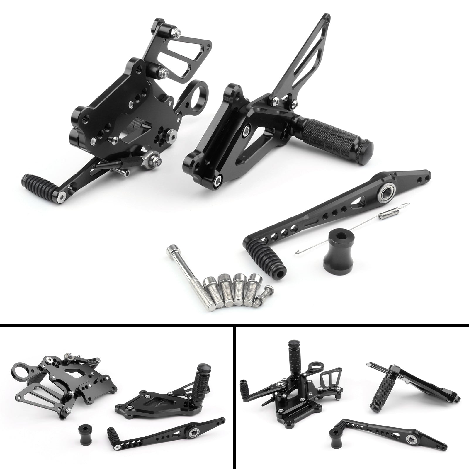 Motorcycle CNC Footrests Rear Sets Foot Pegs For BMW S1000RR 2015-2017