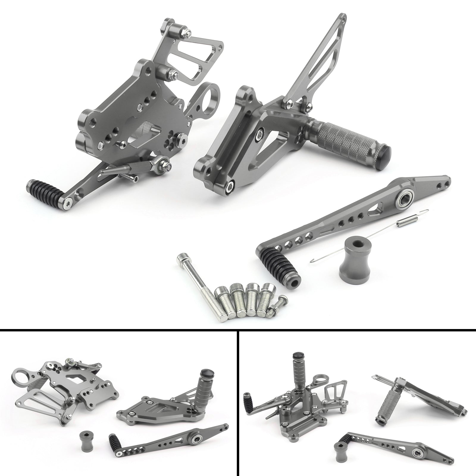 Motorcycle CNC Footrests Rear Sets Foot Pegs For BMW S1000RR 2015-2017