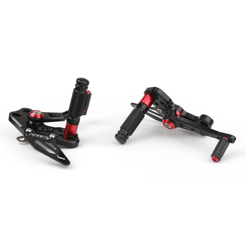 CNC Adjustable Rearsets Footrest Foot Peg Fit For 2016-2019 Kawasaki Z125