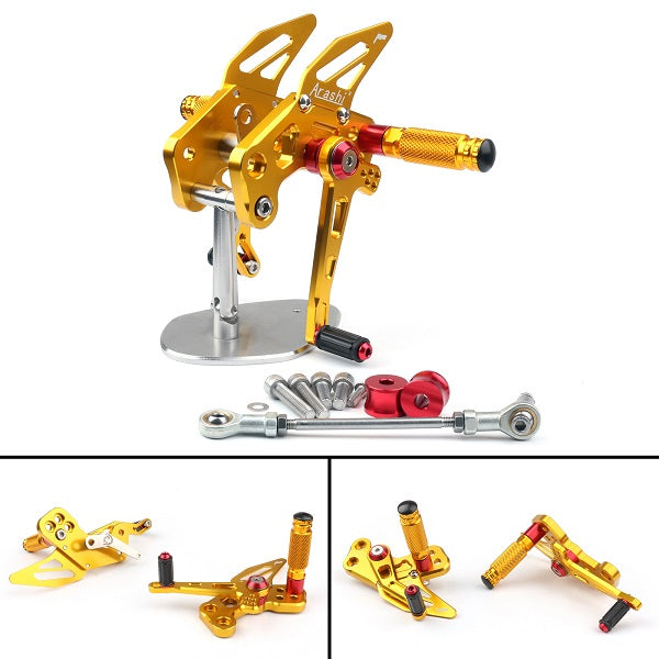 CNC Adjustable Rearsets Footrest Foot Peg Fit For 2016-2019 Kawasaki Z125