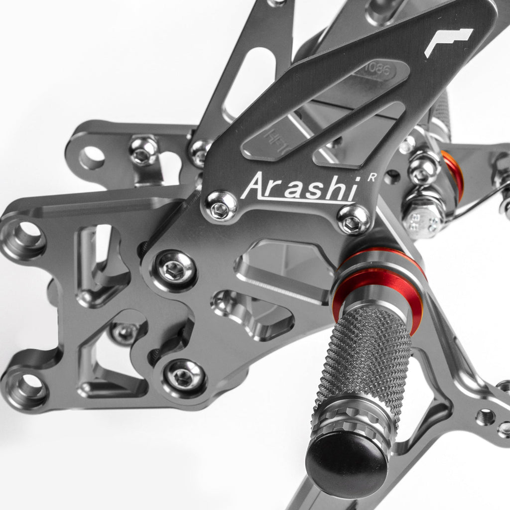 Black Rearset Footrest Peg Pedal For Honda CBR600RR ABS 2009-2015 2014