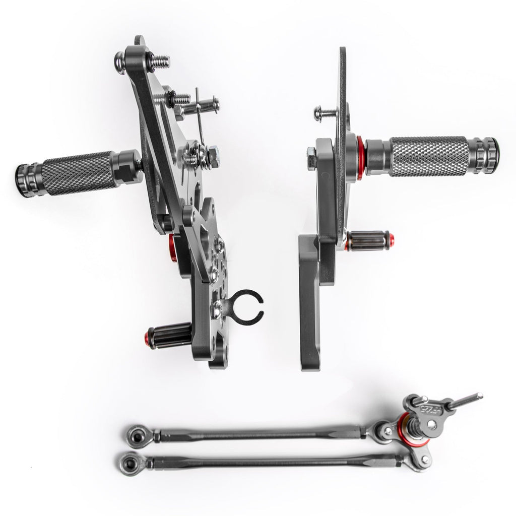 Black Rearset Footrest Peg Pedal For Honda CBR600RR ABS 2009-2015 2014
