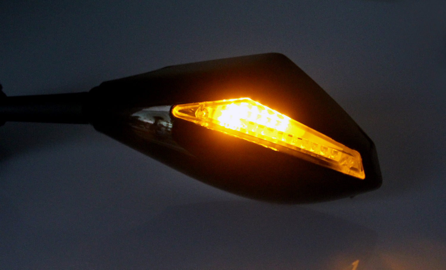 Universal Moto LED Turn Signal Mirrors For Honda Kawasaki Suzuki Yamaha Ducati