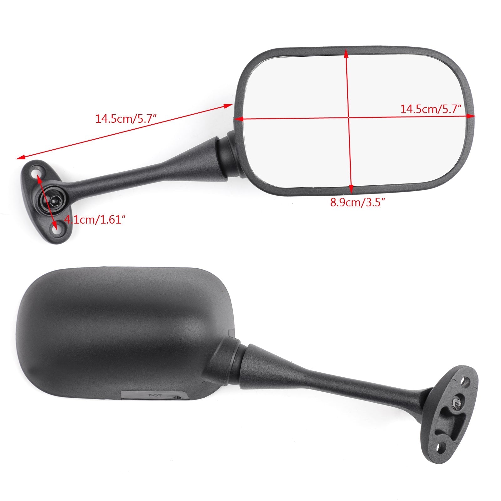 Side Rear View Mirrors For Honda CBR600RR 2003-2014 CBR1000RR 2004-2007