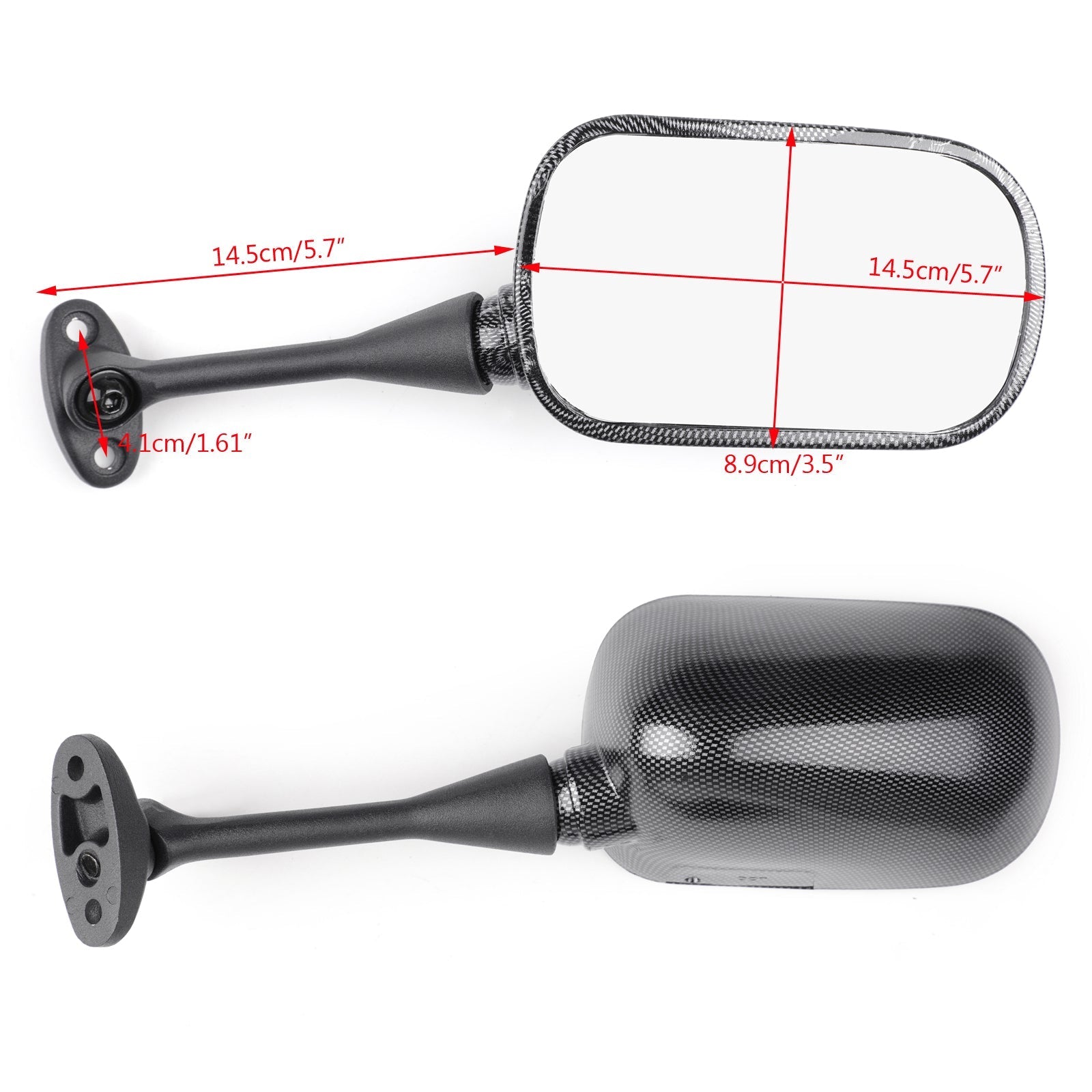 Side Rear View Mirrors For Honda CBR600RR 2003-2014 CBR1000RR 2004-2007