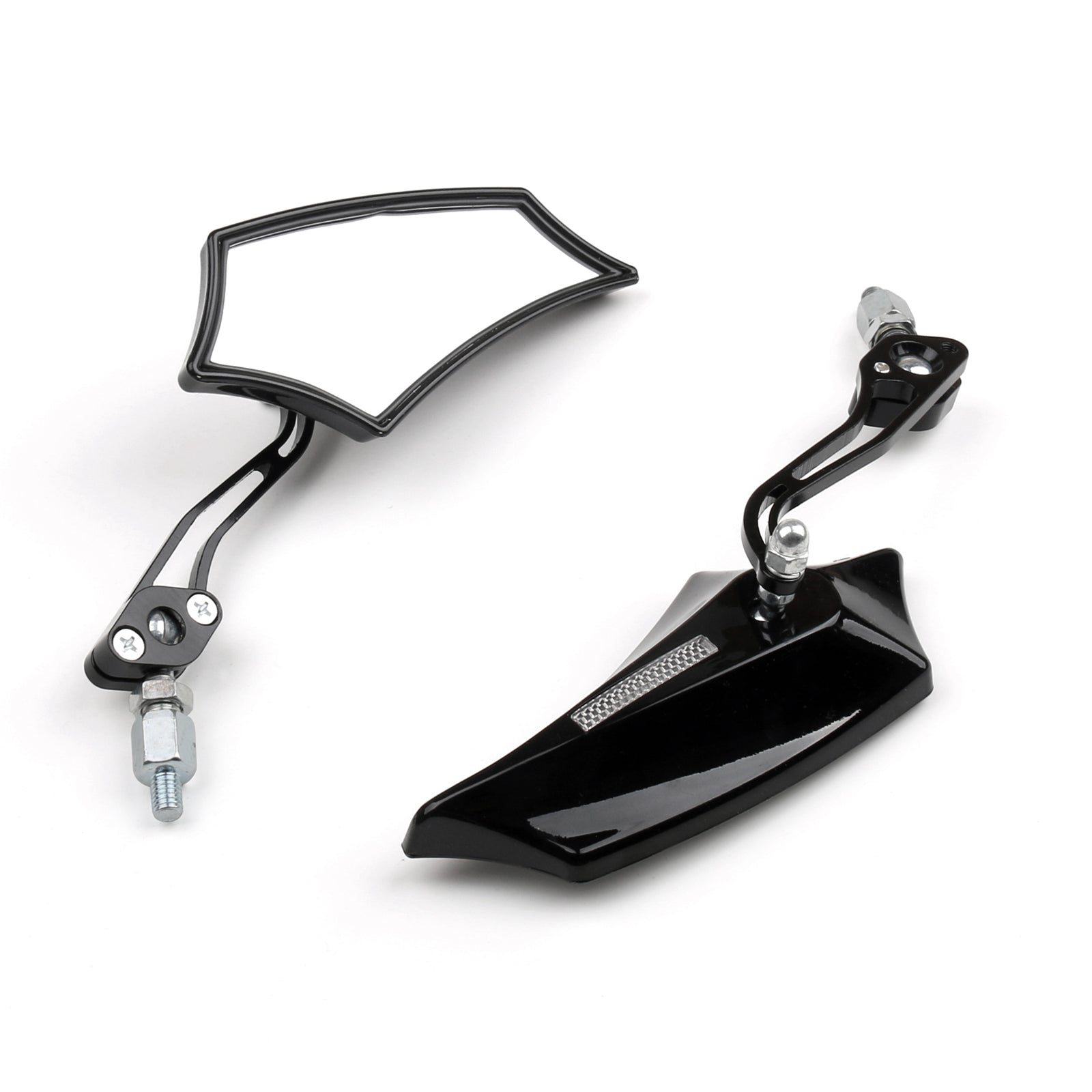 Motocycle Chopper Cruiser Street Dirt Bike Rear View Mirrors 8mm 10mm