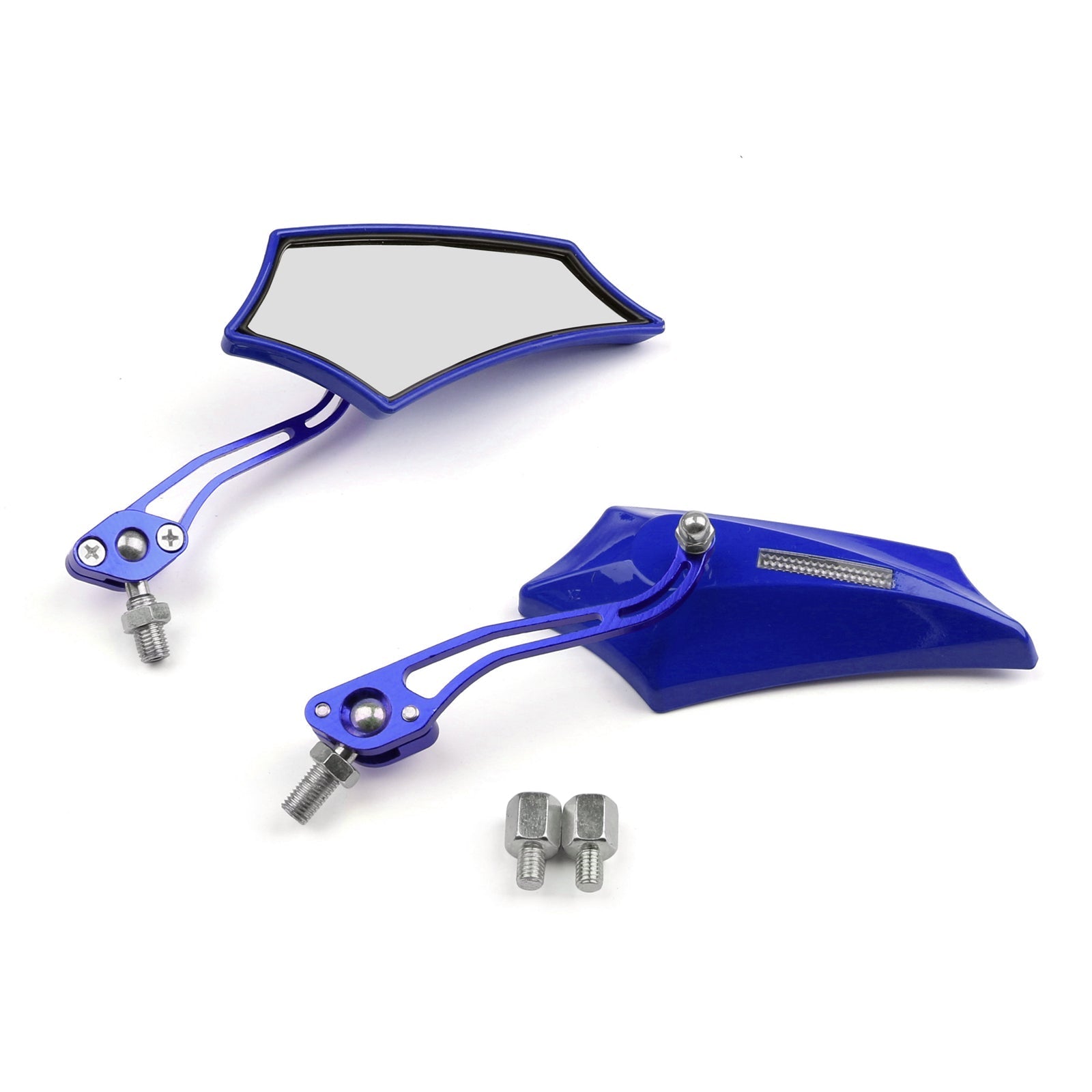 Motocycle Chopper Cruiser Street Dirt Bike Rear View Mirrors 8mm 10mm