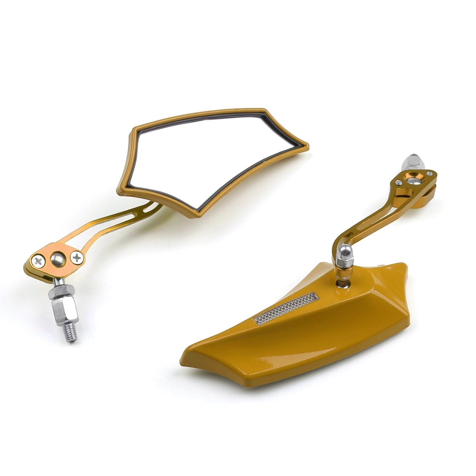 Motocycle Chopper Cruiser Street Dirt Bike Rear View Mirrors 8mm 10mm