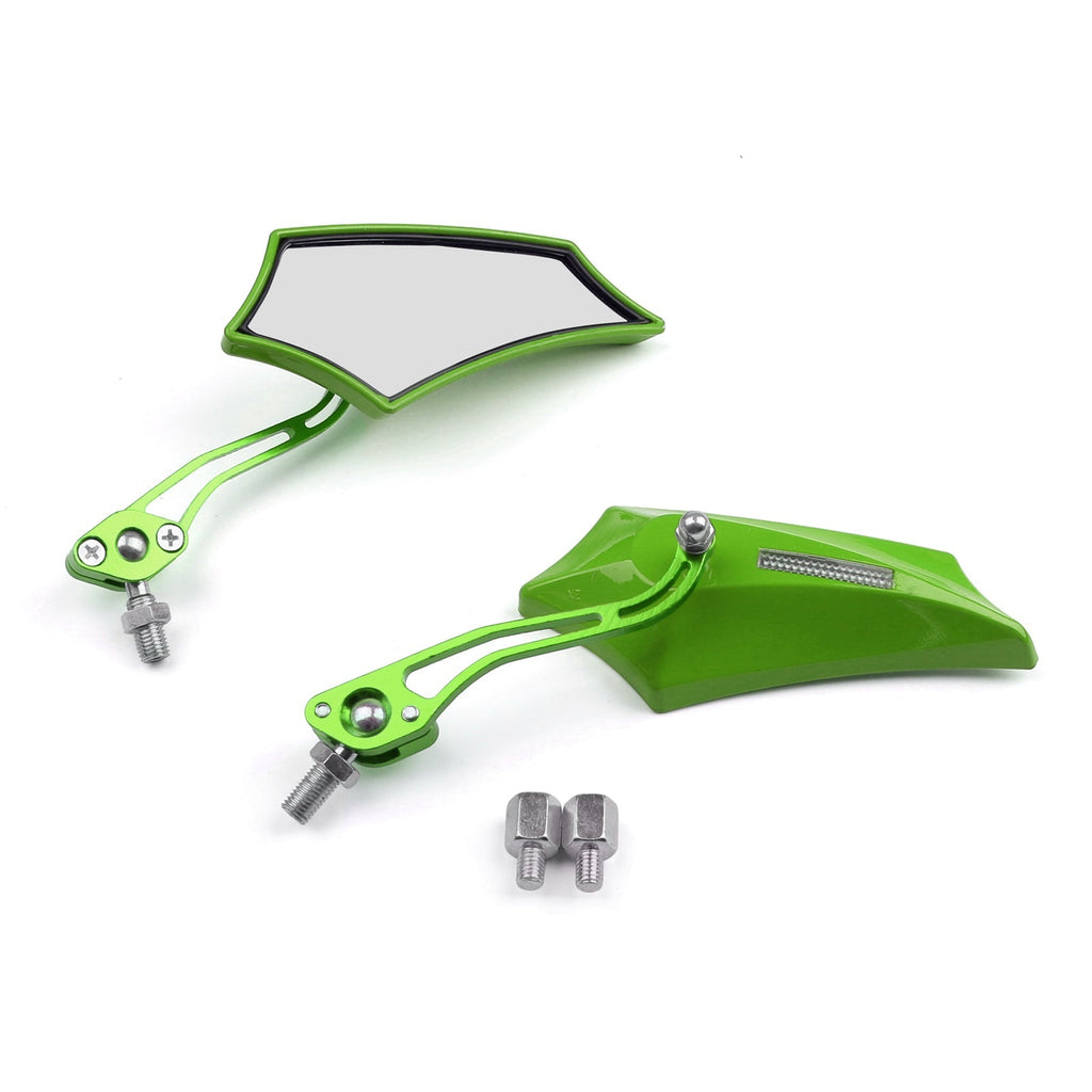 Motocycle Chopper Cruiser Street Dirt Bike Rear View Mirrors 8mm 10mm