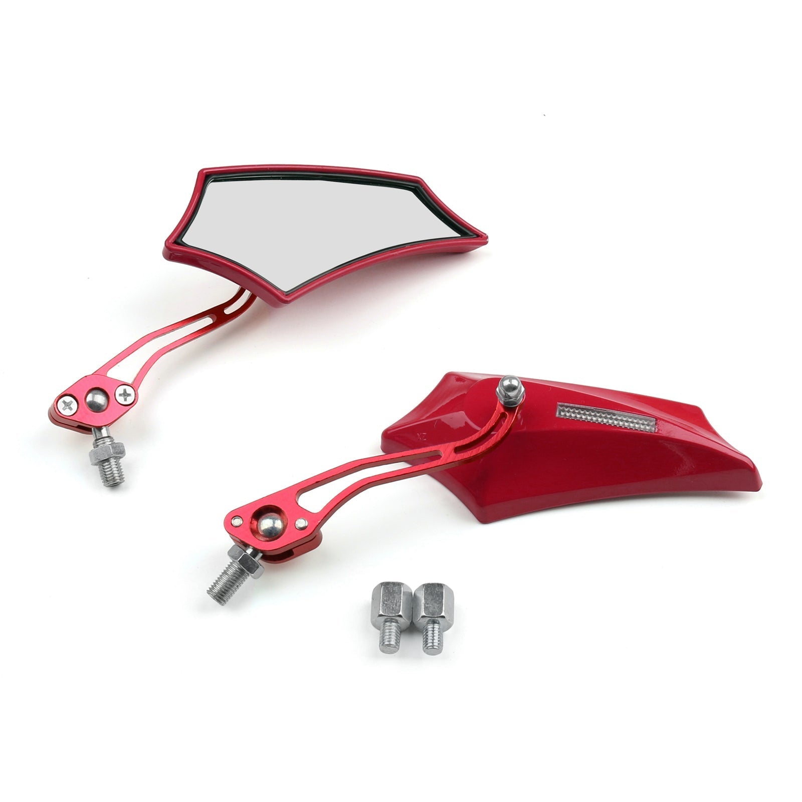 Motocycle Chopper Cruiser Street Dirt Bike Rear View Mirrors 8mm 10mm