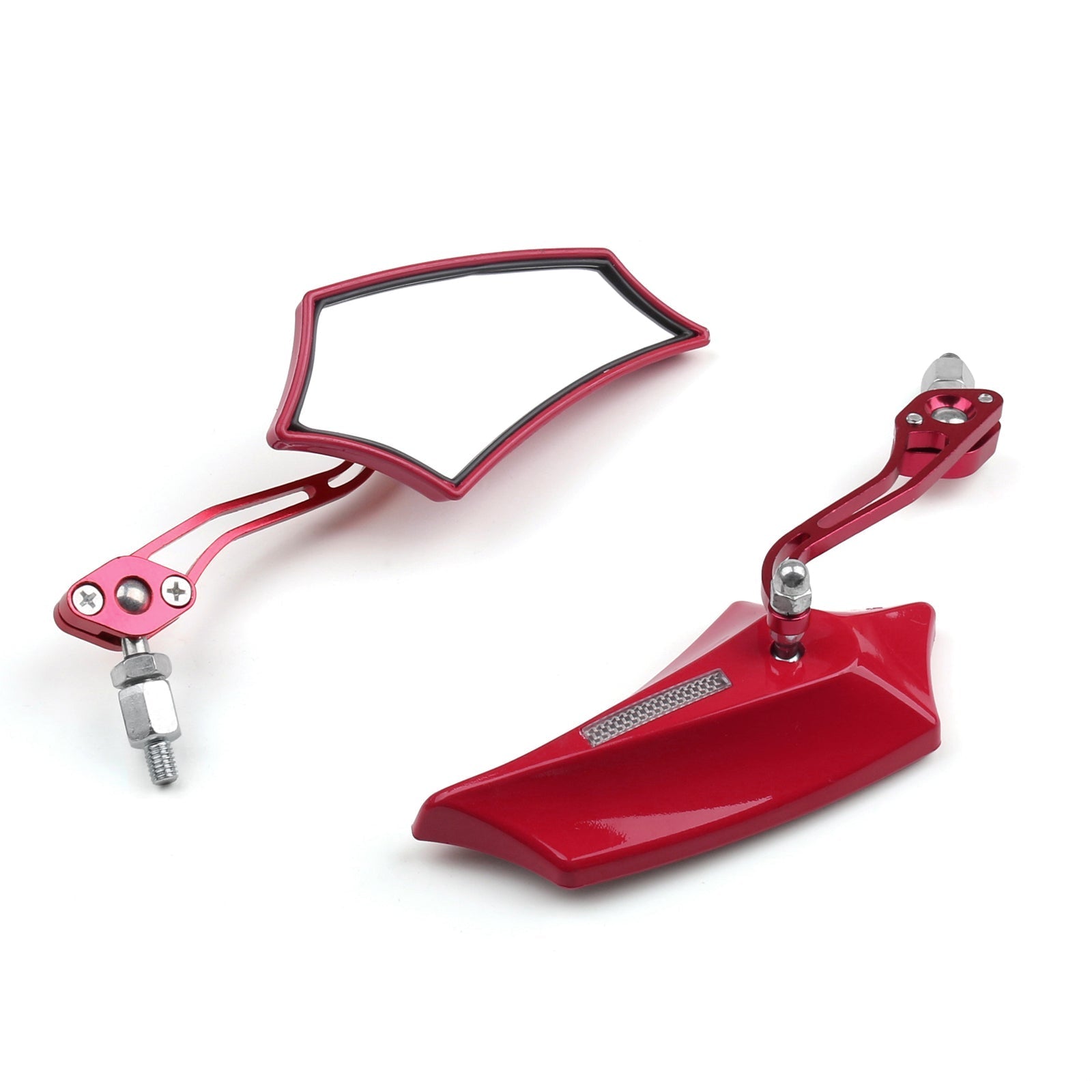 Motocycle Chopper Cruiser Street Dirt Bike Rear View Mirrors 8mm 10mm