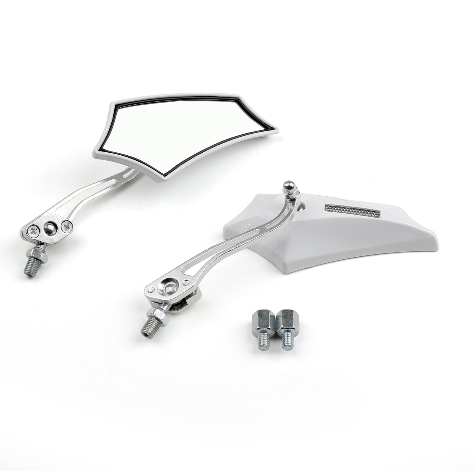 Motocycle Chopper Cruiser Street Dirt Bike Rear View Mirrors 8mm 10mm