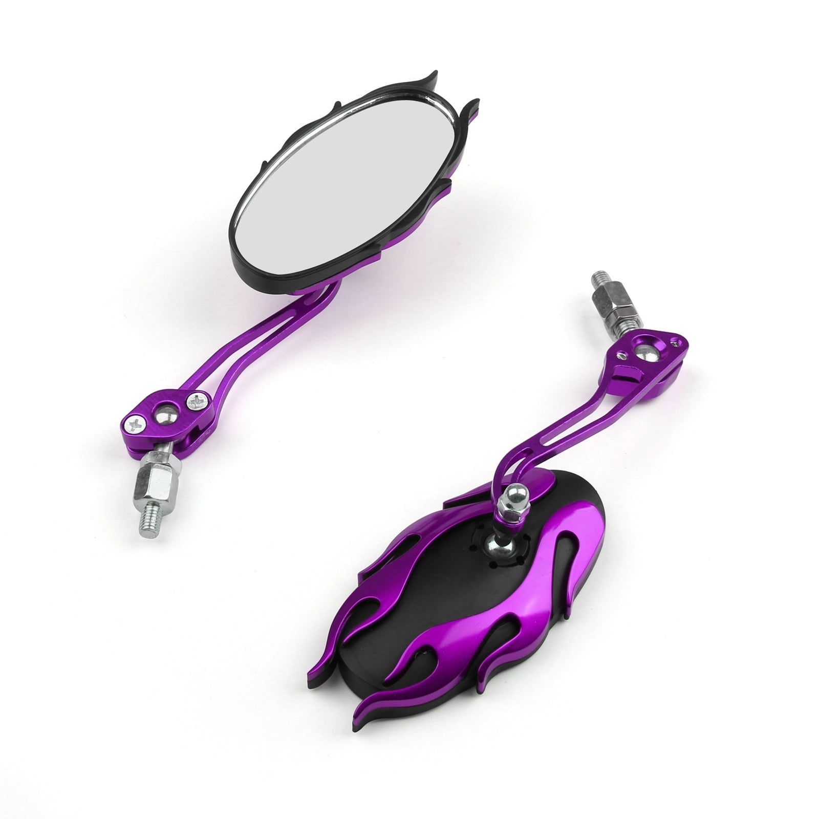 Universal Motorcycle Rearview Mirrors Rear View Mirror 8mm 10mm